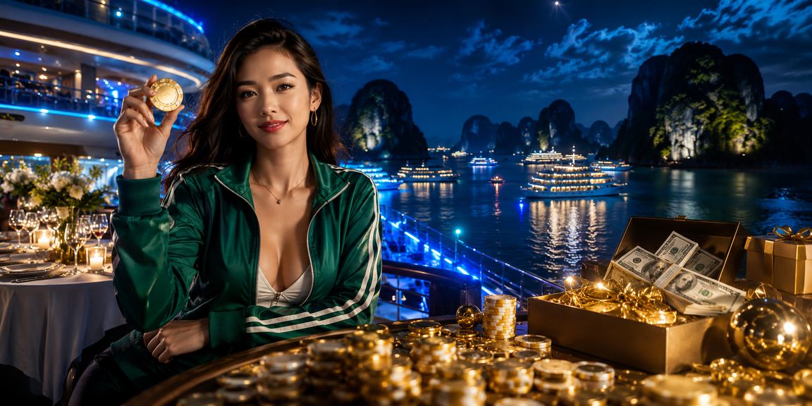 Cảnh Hạ Long minh họa người dùng xem thể thao và cá cược trên mobile